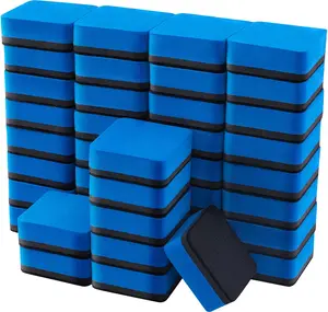 Pack Of 40 Mini Magnetic Dry Erase Erasers - Versatile Chalkboard Cleaners for Home, Office, Classroom - Ideal for Bedroom, Outdoor, Kitchen Use