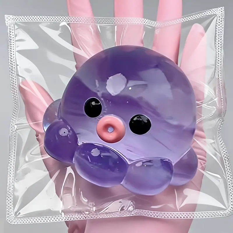 DIY Bubble Octopus Squishy Toy - Stress Relief Fidget Toy, Slow Rise Stress Ball, Diy Bubble Texture, Mud-Like Texture, Bouncy Fun, Excellent Hand Feel, Ideal Holiday Gift