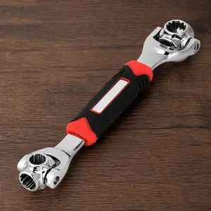 52-in-1 Multi-Socket Tool Set with Anti-Slip Handle & Swivel Drive Head, Quick-Reverse Ratchet, Extension Bar, Universal Wrench for Automotive Repair, Home Emergency, Mechanical Maintenance & Car Care.