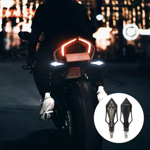 Universal Motorcycle Turn Signal Lights Amber Motorbike Blinker Lamp Indicator Turn Signal Flicker Front Rear Lights Motorcycle Led Lights