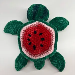 Handmade Crochet Watermelon Turtle