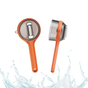 Vegetable storage peeler, multi-functional practical non-slip handle, convenient to store small kitchen peeler, with camping container