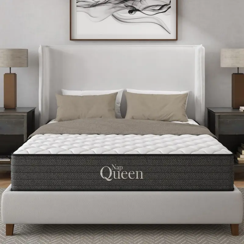 NapQueen Victoria 10-in Premium Bed Mattress - Twin Size, Cooling Gel Hybrid, High Quality Memory Foam, Foam-Based Cooling Mattress, CertiPUR-US Certified, Made in USA, High Quality Mattress Memory Foam Mattress