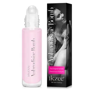 Ikzee Pheromone Perfume Rollerball for Women, Floral Perfume, 10ML, Original Feminine Scent, Alluring and Irresistible, Romantic and Unique Bomb Enchanting Fragrance