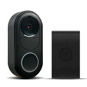 NORWILL  Doorbell Camera, Rechargeable 2.4G WiFi Smart Visual Doorbell, Modern Home  Doorbell with Night Vision ,Safety Intercom for Privacy, waterproof，Security Camera doorbell  camera  2 motion detection camera   Full HD  Cameras     cam wifi  cameras