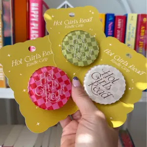 Hot Girls Read Kindle Grip Acrylic Kindle, Phone Holder Quicksand, Griptok Holder, P Loop Grip and Stand pop  grip sticky  phone  grip Mini Phone Grip, cellphone  grip, Compact Phone Grip Holder Stand Expanding Magnetic Phone Grip Holder