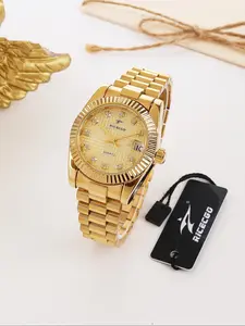 RICECGO is a luxurious watch with exquisite diamond dial and classic steel strap design with date display. The quartz movement is fashionable and versatile, suitable for both business and daily use
