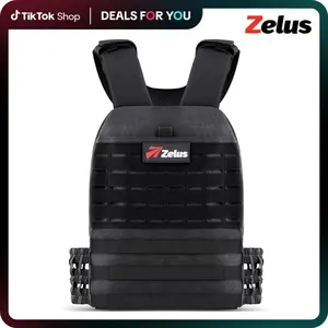 【AprilStockup】ZELUS Tactical Weighted Vest for Men Women(Vest Only, Plates Not Included), Adjustable Training Vest with MOLLE Panels & Chest Pocket, Tactical Fitness Gear for Outdoor & Gym Workouts,#Summervibes