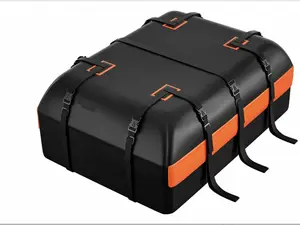 15/20 Cubic Feet Car Rooftop Cargo Carrier Bag, Waterproof 840D Heavy Duty Roof Bag for Road Trips, Camping & Moving, Fits Vehicles With/Without Racks, Complete Accessory Kit