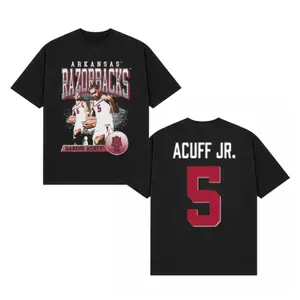 Darius Acuff Jr Basketball Shirt – College Hoops Graphic Tee #5 Player Men’s Tops