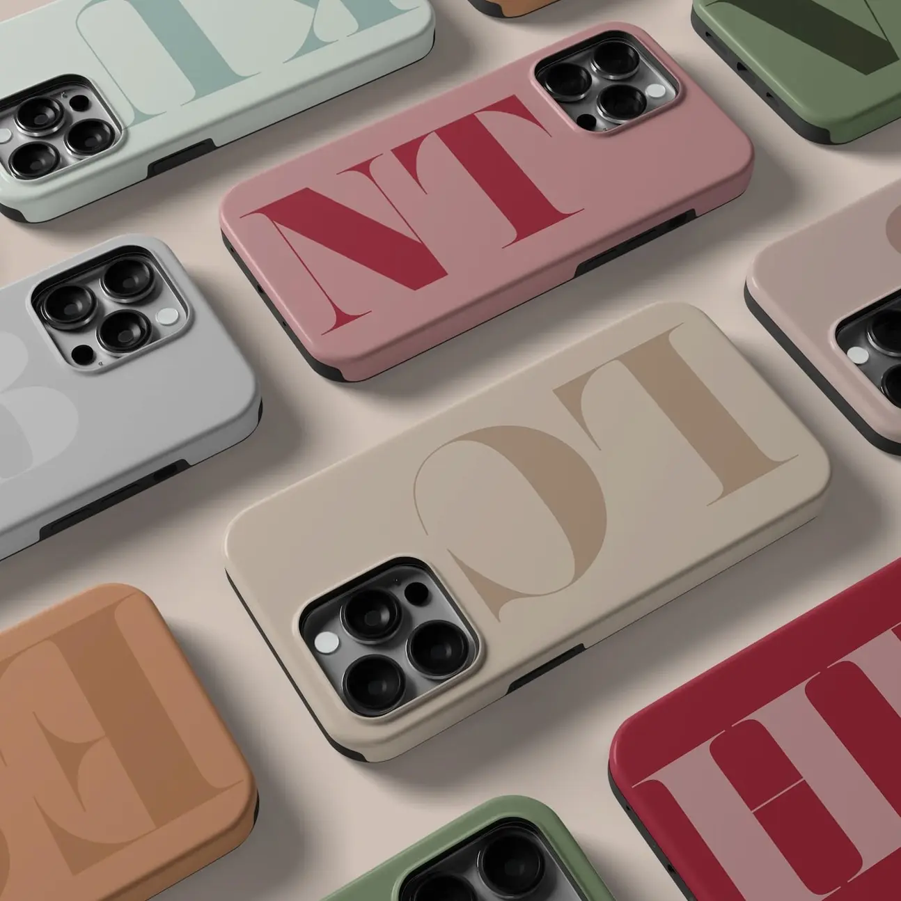 Initials Phone Case Monogram Phone Case Phone Cover for Smart Phone