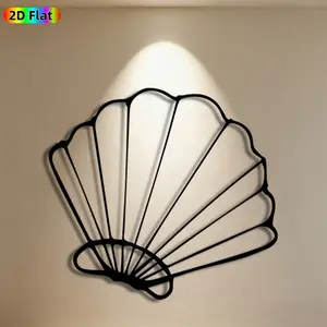 1pc Seashell Metal Wall Art, Coastal Seashell Statue Mural, Ideal Gift for New Year, Easter, Beach Decor Enthusiasts, Weather-Resistant Metal Wall Decor Wall Sculptures, Perfect for Outdoor Wall & Garden Fence, Charming Coastal-Themed Decor