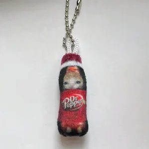 dr pep sad cat keychain