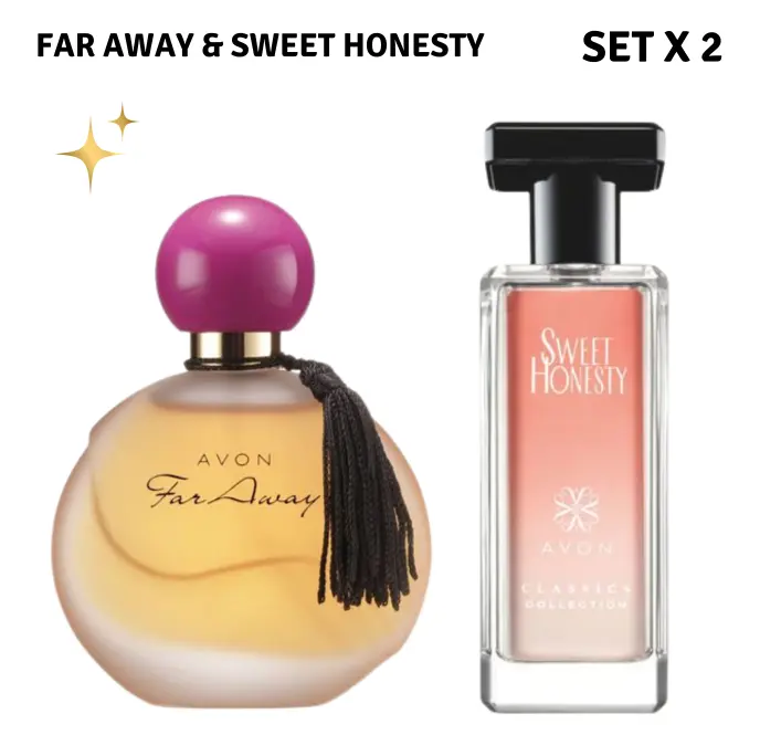Avon Far Away & Sweet Honesty Perfume Set | 2-Piece Fragrance Collection