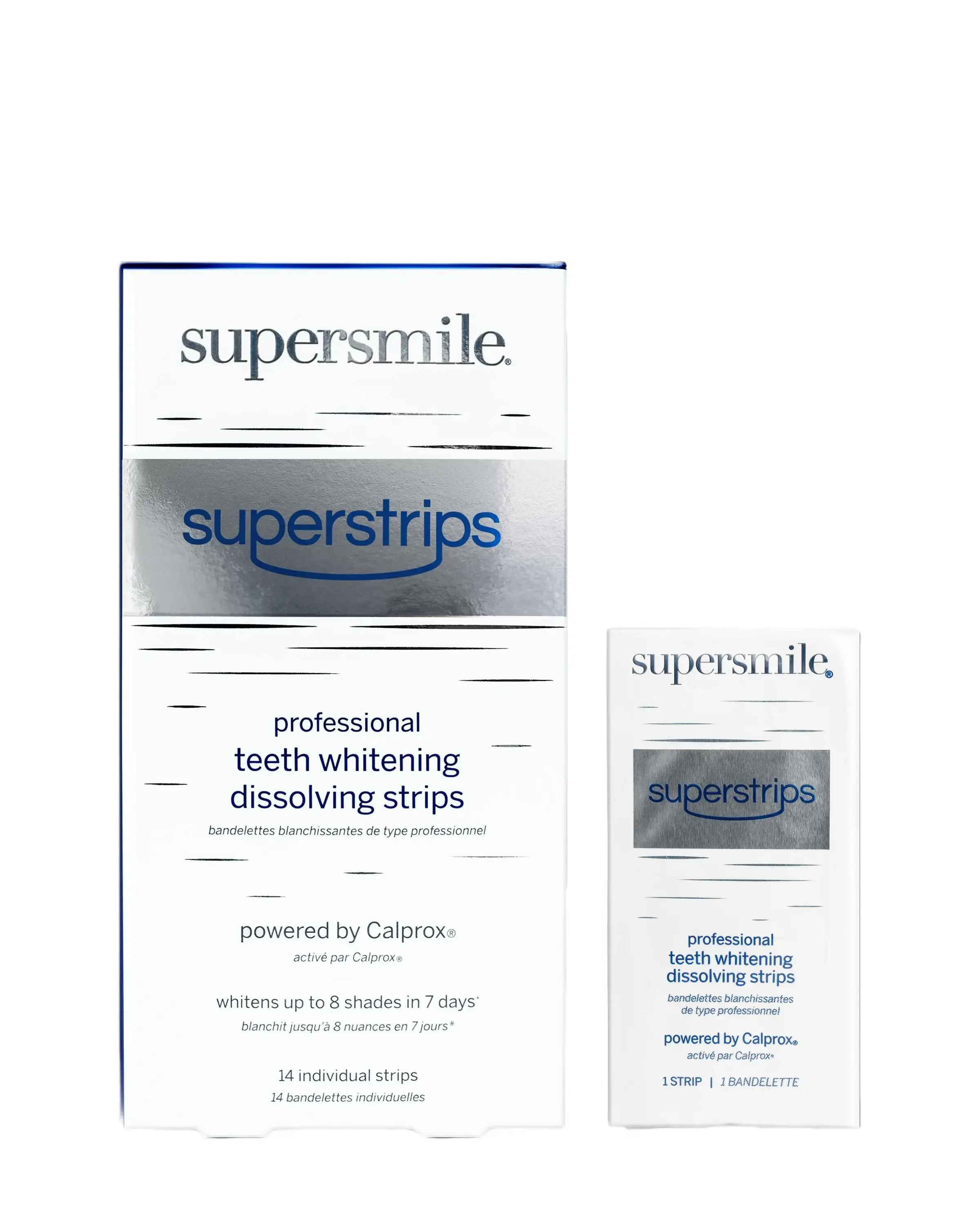Superstrips Teeth Whitening Dissolving Strips, Oral Cleansing Product with Calprox, Fast Whitening & Refreshing Mint Formula
