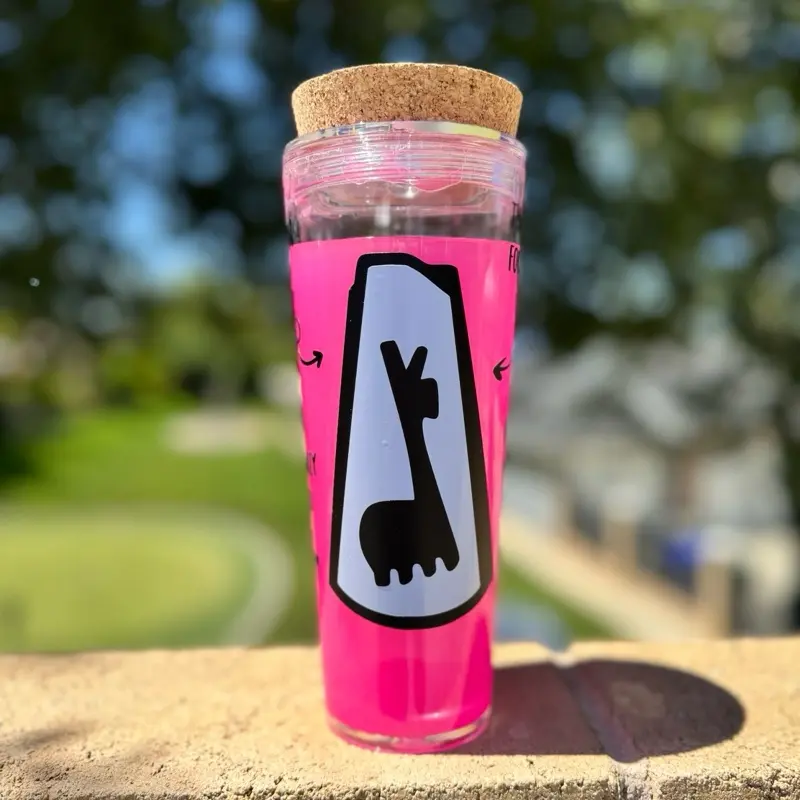 Kuzco Poison 24 Ounce Acrylic Tumbler with Straw Double Walled Sturdy Cup for Cold Drinks Fits Cupholders Handmade with High Quality Resistant Vinyl Bottle Drinkware Mug