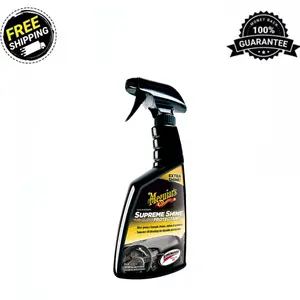 Meguiar's Supreme Shine Protectant, For Vinyl, Rubber and Plastic surfaces, 16oz Interior Detailing Kit Interior Car Cleaner