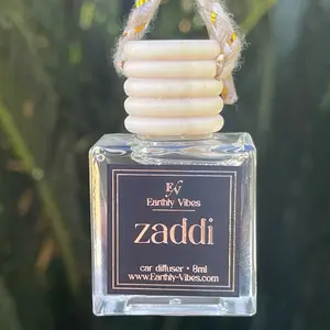 Earthly Vibes Luxury Car Diffuser 8ml with Reusable Bottle, Sleek Look, Lasts 60-90 Days, Instruction Cards Included