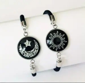 Long Distance Touch Bracelets with Sun&Moon Functional Love Connect Gift For Boyfriend or Girlfriend or your FamilyGiftGift..275..7..