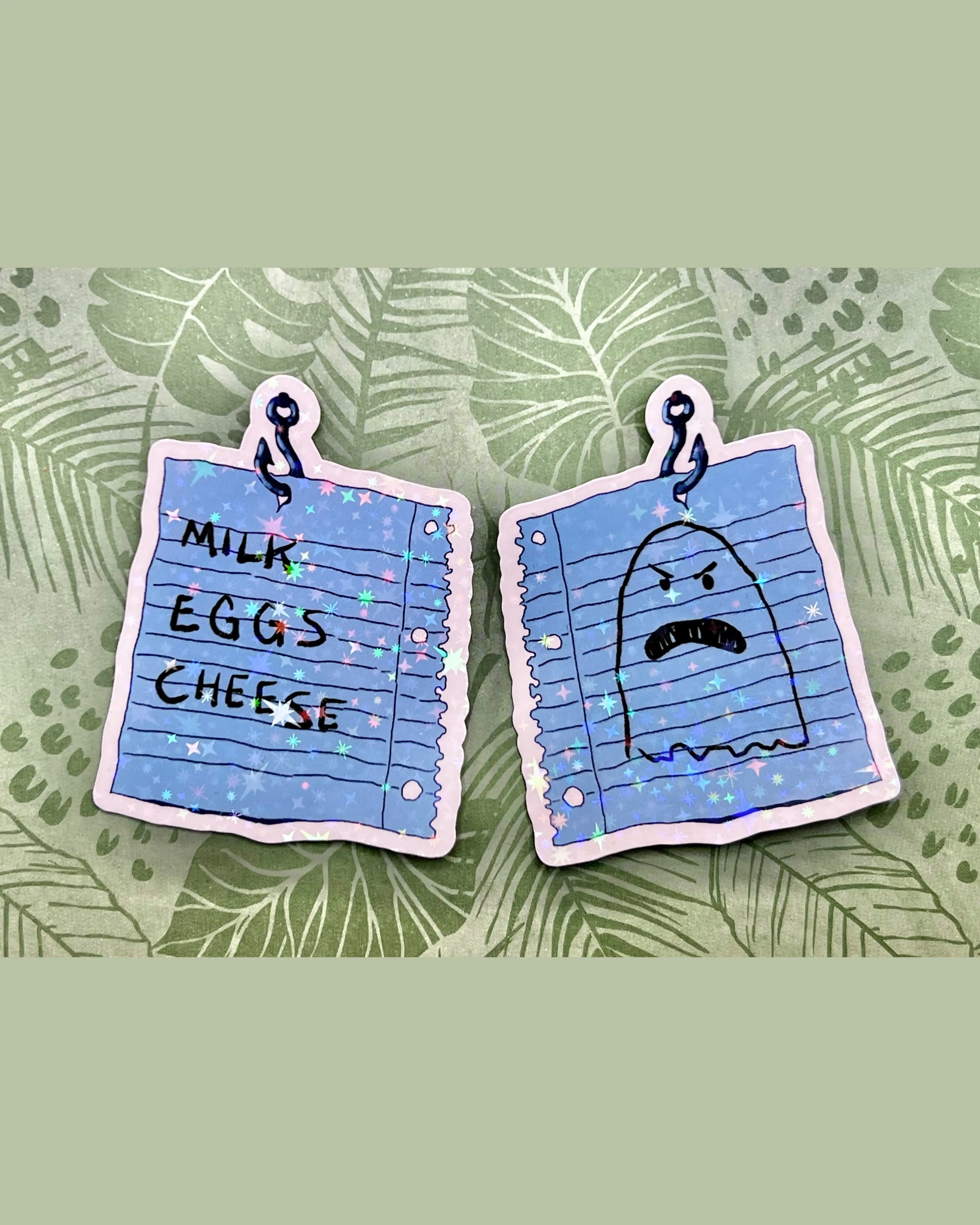 Spongebob Ghost Waterproof Halloween Sticker 2 Pack