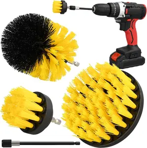 Drill Brush Attachment Set - 4pcs Brushes for Cleaning Shower, Tub, Bathroom - Ideal for Effective Cleaning