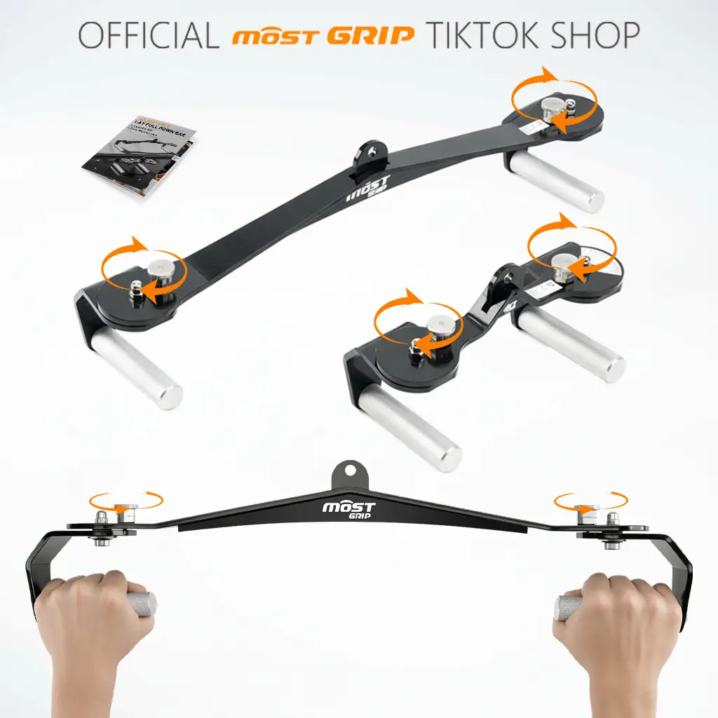 Rotatable Lat Pulldown Bar Set