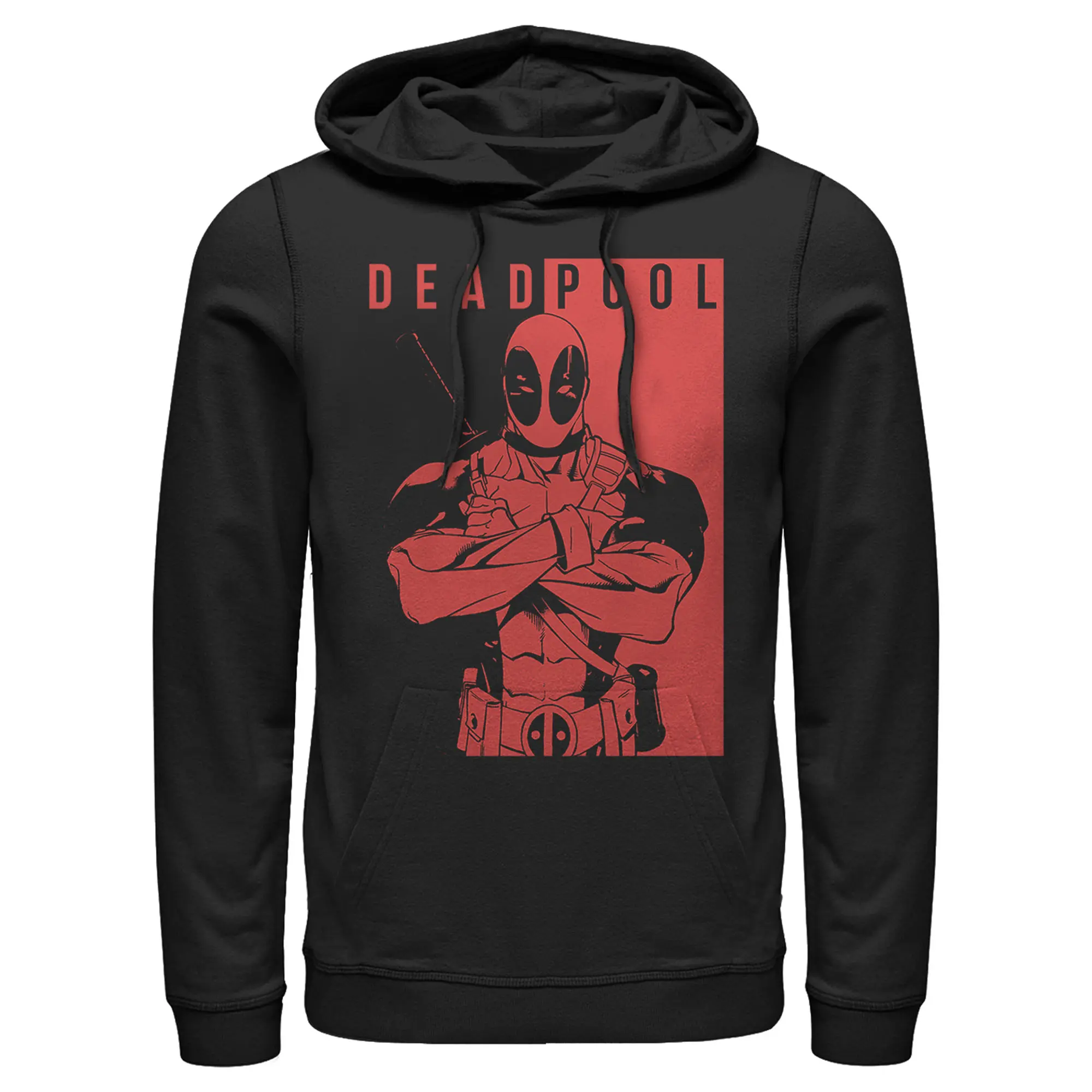 Men's Marvel Deadpool Crossed Arms Pull Over Hoodie