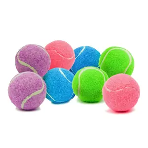 Pack of 8 Mini Tennis Balls for Dogs 1.5 Inch - No Squeak Small Dog Balls for Small Breed and Puppies - Extra Small Interactive Fetch Toy for Dog Ball Launch
