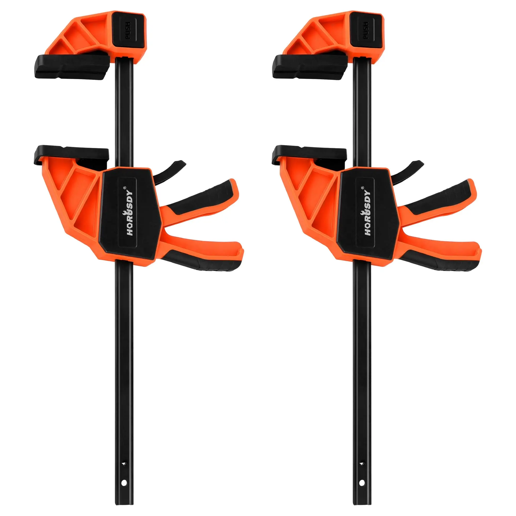HORUSDY 12-Inch 300LBS Bar Clamps for Woodworking Heavy Duty, Quick Clamps F Clamp with 300 LBS Load Limit, 2-Pack Wood Working Clamps Sets