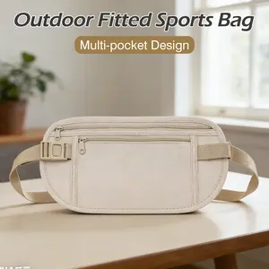 1 Count khaki color invisible anti-theft bag, practical storage for travel sports and daily sightseeing activities