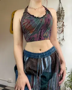 Iris Top - Halter Neck, Spandex Fabric, Short Length, Comfortable Fit, Ideal for Womenswear