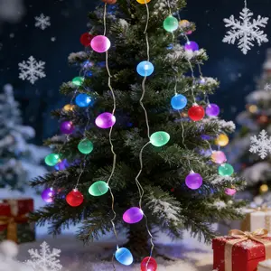 Muro Home 5-Color Decorative Egg String Lights Warm Ambient Festival Lights for Festive Home Decor