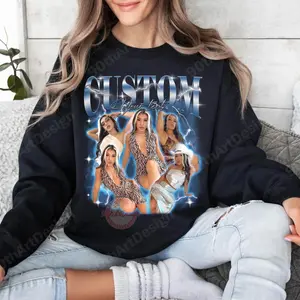 Customized Bootleg Rap Shirt, Personalized Shirt, Custom Girlfriend Shirt, Custom Vintage Shirt, Custom Bootleg Tshirt, Custom Photo Shirt