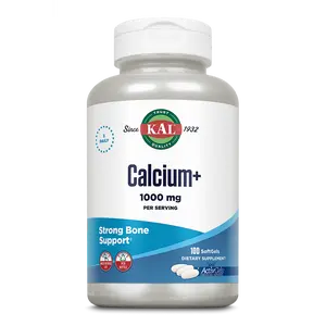 KAL Calcium+ ActivGels™ Softgels 1000 mg Dietary Supplement for Strong Bone Support - 100 Servings per Bottle - Springtok Healthcare - Fitness