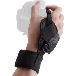 DualGRIP Professional Grip Camera Wrist Hand Strap with Neoprene Design and Metal Plate - Compatible with , , , , and  DSLR, Mirrorless, Point & Shoot Camera (Black)