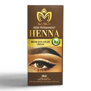 KochiCo Eyebrow Henna Tint - Natural and Long-Lasting Color Makeup Brown
