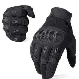 Unisex Outdoor Sports Gloves, Anti-Slip Full Finger Touchscreen Gloves for Cycling, Rock Climbing, Motorcycle Riding, Protective Gear