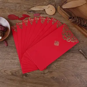 Chinese Lucky Money Envelope, Cash Envelopes, 10pcs/pack Spring Red Envelope, Decoration Supplies, 2024 Spring Decoration