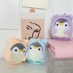 Cute Penguin Doll Girl Cartoon Car Creative Plush Key Chain Kawaii Lady Bag Accessories