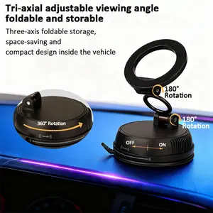 EOVOLA Car Phone Holder for Magsafe 360° Adjustable Mount For iPhone 17 Pro Max 16 15 14 13 12 Air Plus Carbon Fiber And Other Phone