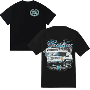 Vintage Cadillac Escalade SUV Truck Graphic T-Shirt Adult Medium Black Mens