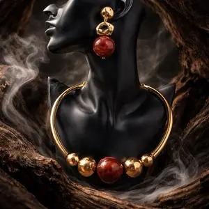 Having a  Ball - Beaded Statement Necklace