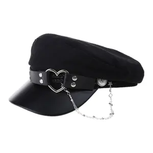 Lolita-Style Women Beret Hat Joker Girls Wide Brim Party Headdress