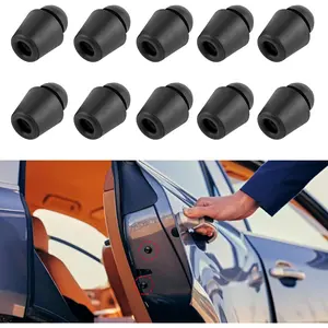 Universal Car Door Shock Absorber Pads (10PCS) - Soundproof Rubber Stoppers for Noise Reduction, Edge Protection, Fits Most Vehicles