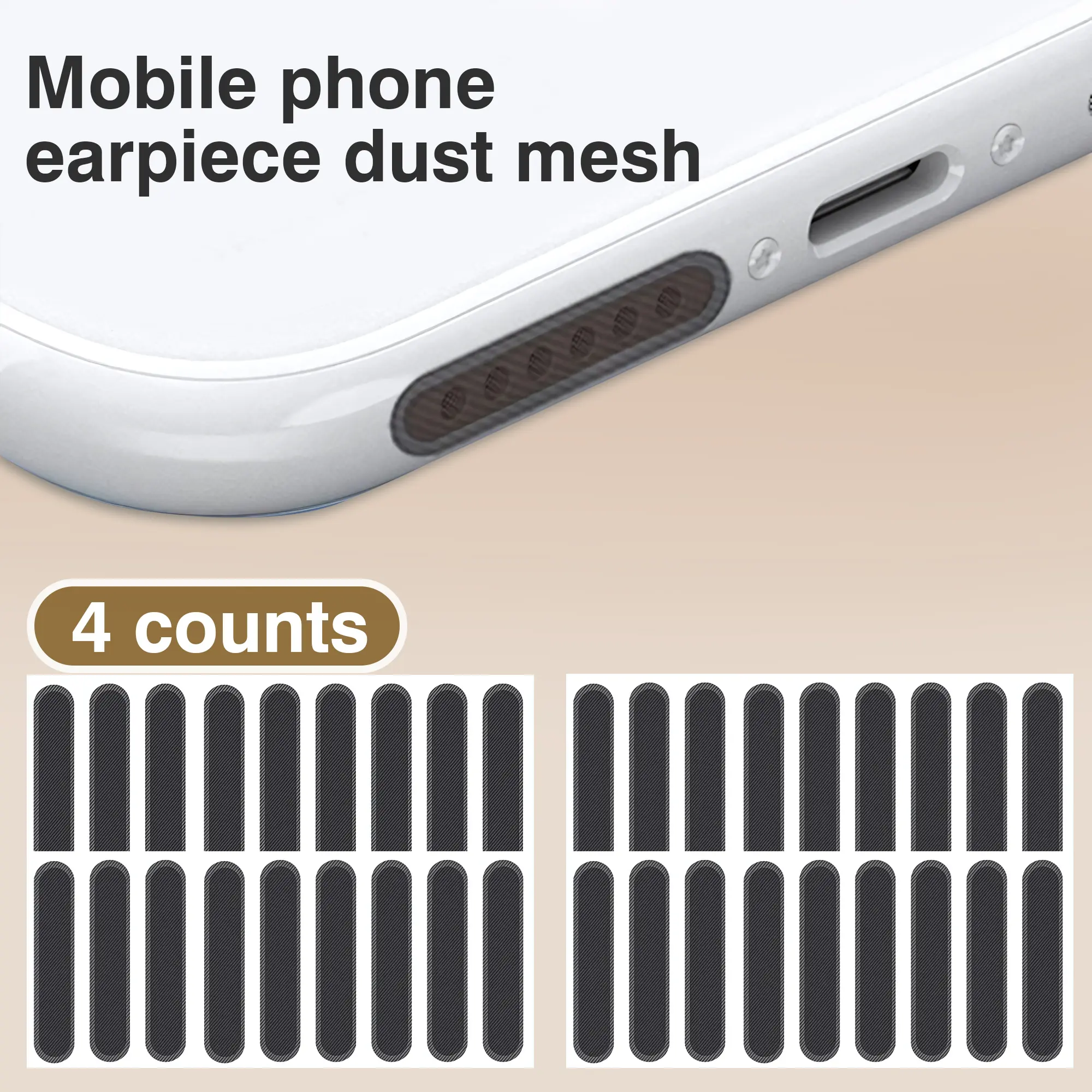 40 Counts Phone Speaker Dust Protector Stickers,Dustproof Net, 40-Piece Set for Mobile Device Speakers