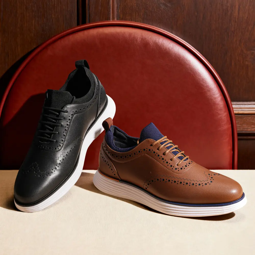 BRUNO MARC Men's Shoes, MaxFlex Oxford Dress Sneakers with Arch Support and Non-Slip Sole for Casual to Formal, Workday to Weekend Wear, Business Style Shoes,shoes for back to school,back to school shoes
