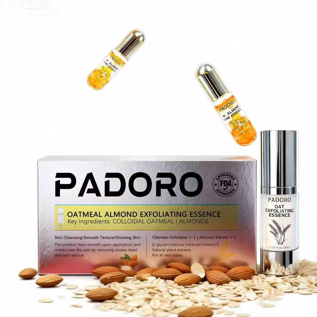 Facial Exfoliating Gel Hydrating Skincare for Skin Repair Purifying Serums Brightening Exfoliating Moisturizing Suitable for All Skin Types - Moisturize