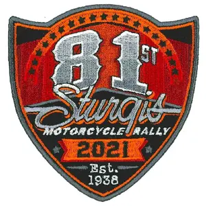 2021 Sturgis Rally 81th Anniversary Biker Rally Patch [Iron on sew on -SP21]