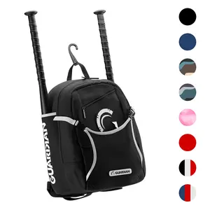 Guardian Baseball Rookie Youth Baseball Bat Bag - Boys or Girls (Black/White)