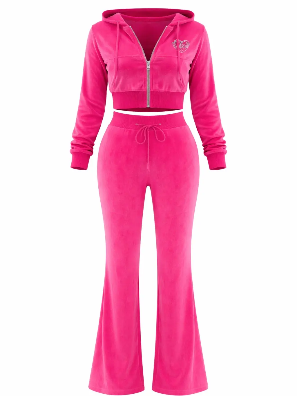 NAIL ADDICT VELOUR TRACKSUIT - PINK